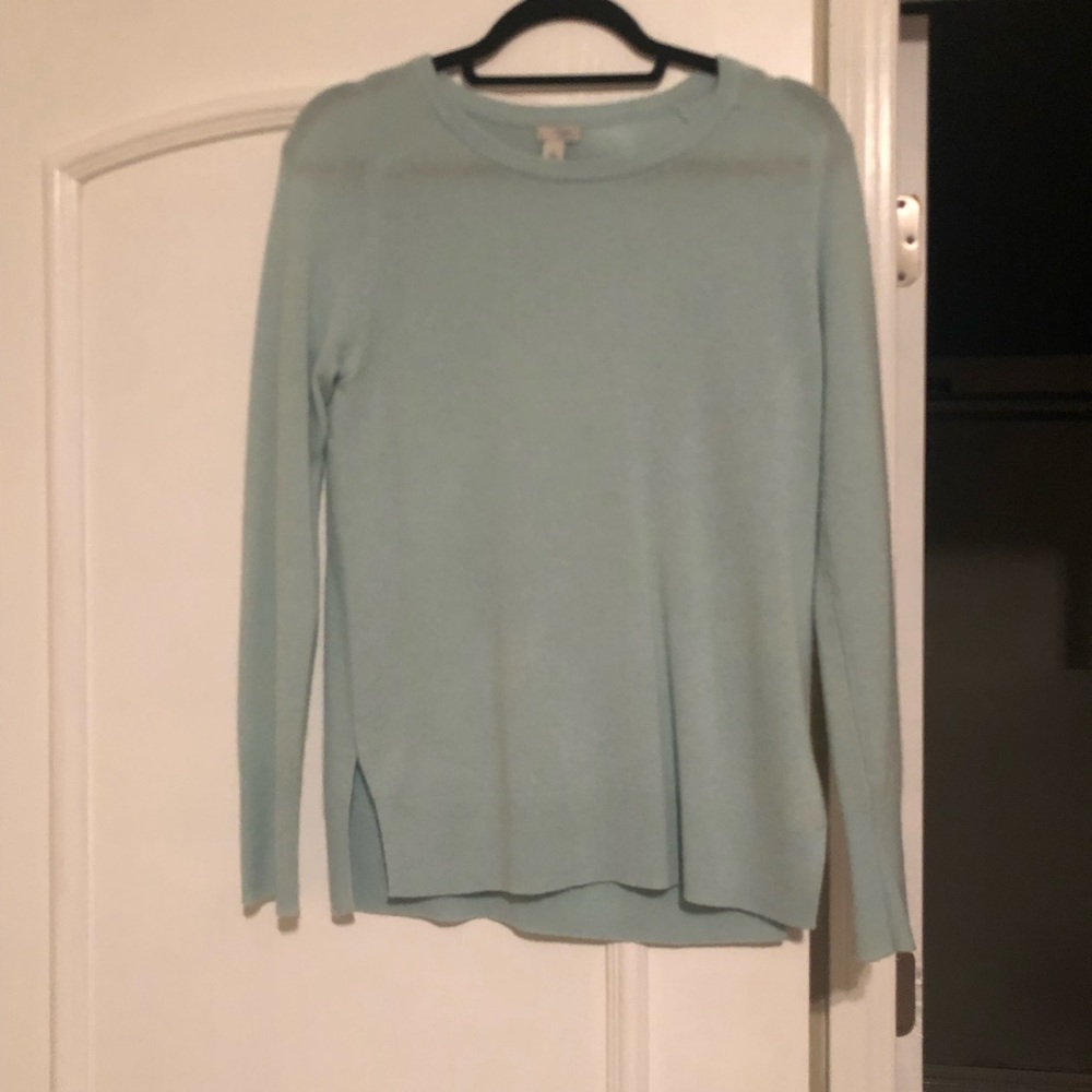 Halogen cashmere blue sweater